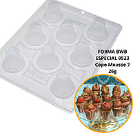 Forma Silicone Copo Mousse 26g: Chocolate Perfeito! - imagem 1