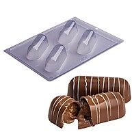 Forma Trufa Alongada P513: Chocolate Perfeito! - imagem 1