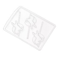 Forma Unicórnio Acetato Crystal Rizzo – Perfeita para Bombons Mágicos! - imagem 1