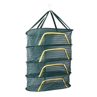 Rack de Secagem Suspensa 4 Camadas com Zíper em Forma de U - Malha Fina Resistente para Ervas, Frutas e Roupas - imagem 3