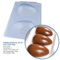 Formas de Silicone para Ovo de Páscoa 350g - Kit com 3 - imagem 1