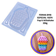 Formas para Chocolates Milk Shake Pop Its - Silicone com 3 Partes - imagem 1