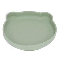 Prato de Silicone com Sucção em Formato de Urso - Seguro, Ecológico e Ideal para Autoalimentação Infantil - imagem 1