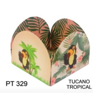 Forminhas Havaianas: 50 Unidades Tucano Tropical - imagem 1