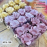 Forminhas para Doces Finos: Kit 120 Pêssego + Cores - imagem 1