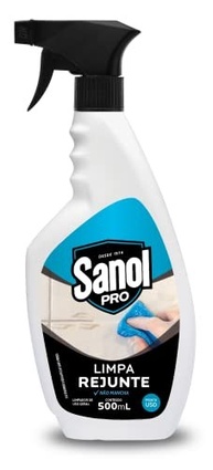 Limpa Rejunte Sanol Pró 1L - Fórmula Profissional Azul para Pisos e Revestimentos - imagem 2