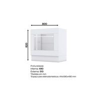 Balcão de Cozinha 80cm: Cooktop e Forno! - imagem 2
