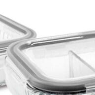 Pote 630ml Airtight com Divisória – Ideal para Micro-ondas e Forno - imagem 2