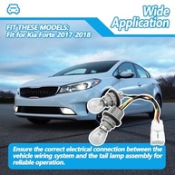 Chicote Soquete Luz Traseira Kia Forte 2017-2018 Completo com Lâmpadas - imagem 4