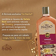 Shampoo Antiqueda Ginseng Tio Nacho: Cabelos Fortes! - imagem 2