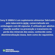 Sany D 2000UI: Vitamina D para Ossos Fortes - imagem 2