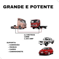 Cabo de Chupeta 1200A para Caminhão, Carro, Moto e Trator - Cobre Puro e Garras Fortes - imagem 2