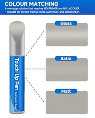 Tinta de Retoque para Bicicleta Giant Fosca #D0D0D0 - Reparo Profissional de Arranhões e Lascas - imagem 3