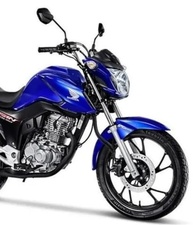 Roda Dianteira Titan 160 (2016-23) e 150 (2014-15) - Pe de Galinha Preto Fosco c/ Freio a Disco - imagem 5