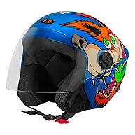 Capacete Aberto New Liberty 3 Coyote Azul Fosco - imagem 2