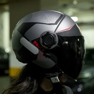 Capacete Nzi Ringway Duo Xtrainer Cinza/Vermelho Fosco: Estilo, Segurança e Conforto para Sua Pilotagem - imagem 4