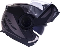 Capacete LS2 Robocop Preto e Titanium Fosco Articulado Escamoteável - Segurança e Estilo para Motociclistas - imagem 1