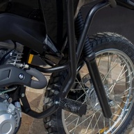Protetor de Carenagem Bros 160 2025 com Pedaleira - Preto Fosco MA Acessórios - imagem 3