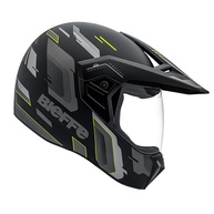 Capacete Moto Bieffe 3Sport Horizon Preto Fosco Amarelo: Segurança e Estilo na Estrada - imagem 2
