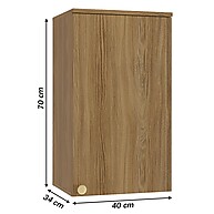 Armário Aéreo Botanic 40cm: Cozinha Nogueira Fosco - imagem 2