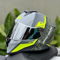 Capacete Mormaii Neon Fosco Fechado: Segurança e Estilo Original com Viseiras Extras - imagem 4