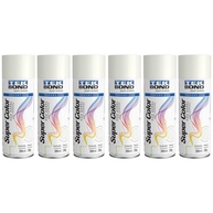 Kit 6 Tintas Spray Branco Fosco TekBond - Acabamento Profissional para Madeira, Metal e Artesanato - imagem 1