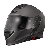 Capacete X11 Turner Solid Cinza Chumbo Fosco Articulado c/ Viseira Solar - Segurança e Estilo! - imagem 2