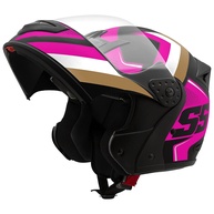 Capacete Mixs Gladiator Super Speed Fosco Rosa/Dourado - Segurança e Estilo para Você! - imagem 1