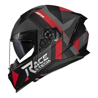 Capacete Race Tech Volt AbstraK com Óculos Integrado - Preto/Vermelho Fosco (Tamanho 58) - imagem 2