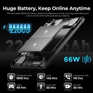 FOSSiBOT DT2: Tablet Robusto 2K com 20GB RAM - imagem 4