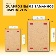 Quadro Personalizado com Sua Foto - Arte Personalizada 28x20cm com Fita Adesiva - imagem 3