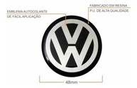 Jogo 4 Emblemas Resinado 48mm para Calota de Roda Fox - Preto e Prata - imagem 4