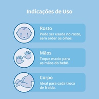 Lenços Johnson's Baby: Suavidade e Cuidado Sem Fragrância - imagem 2