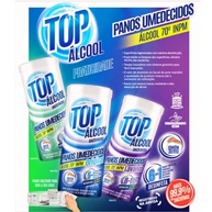 Panos Umedecidos com Álcool 70% INPM - 35 Unidades, Bactericida, Fragrâncias Eucalipto, Original e Lavanda - imagem 3