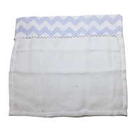 Babete Fralda 3 Peças Baby Deluxe Azul Chevron - Toque Macio e Antialérgico - imagem 4
