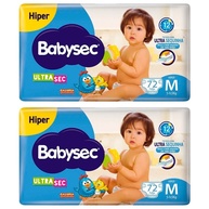 Fralda Babysec Ultra Hiper M: 144 Fraldas! - imagem 1