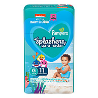Fralda de Piscina Pampers Baby Shark: Diversão Sem Vazamentos! - imagem 1