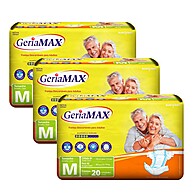 Fralda Geriatrica Geriamax M: Kit 3x20un - imagem 1
