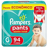 Fralda Pampers Pants Ajuste Total Max G – 94 Unidades de Conforto - imagem 1