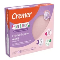 Fralda Pinte e Borde Cremer: 5 Unidades de Puro Algodão - imagem 1