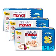 Fralda Turma da Mônica Baby Mega Tamanho M – Kit com 50 Unidades - imagem 1