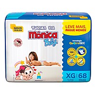 Fralda Turma Mônica Giga XG: Até 12h de Proteção! - imagem 1