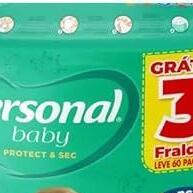 Fraldas Personal Baby G 60 Unidades: Proteção 12h e Respirável - imagem 1