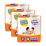 Fraldas Pom Pom Protek Jumbo XXG: Conforto e Proteção por até 12 Horas - imagem 1