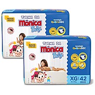 Fraldas Turma da Mônica Baby Mega XG: Kit com 84 Unidades - imagem 1