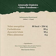 Limonada Orgânica Framboesa: Sabor Natural 1L - imagem 3