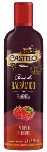 Castelo Alimentos Creme de Vinagre Balsâmico com Suco de Framboesa 230 ml, Pequeno - imagem 1