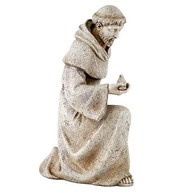 Estátua de São Francisco de Assis em Resina - 36,8 cm - Jardim e Decoração Católica - imagem 5