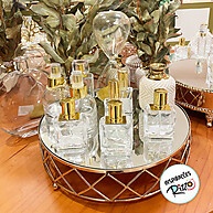 Frasco para Aromatizador Bucarest 70ml: Vidro com Tampa Prata - imagem 1