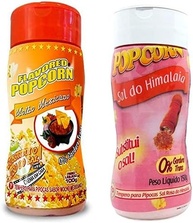 Temperos P/ Pipoca Popcorn Cx 12 Frascos. 6 Molho Mexicano - 6 Sal do Himalaia - imagem 1